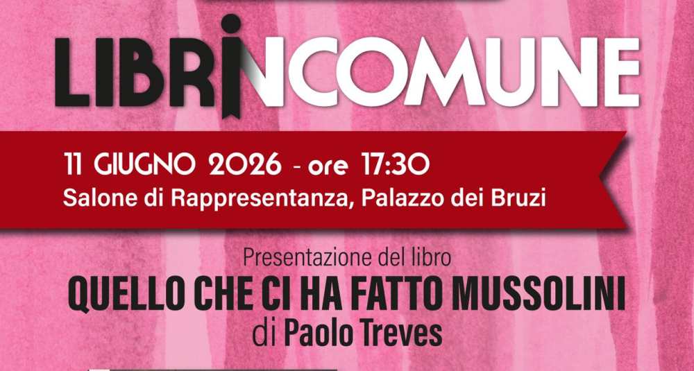Libri in Comune Cosenza: a Palazzo dei Bruzi il libro di Paolo Treves