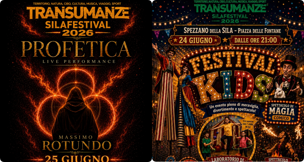 Spezzano della Sila: stasera il Festival Kids inaugura il Transumanze Sila Festival