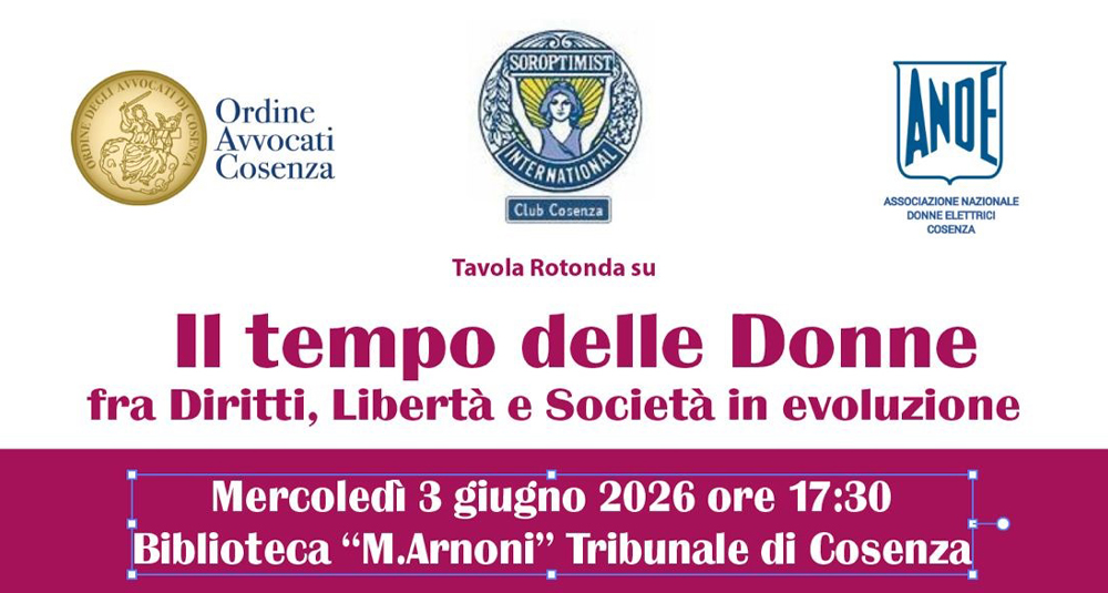 Tribunale di Cosenza: ottant’anni di Repubblica, il tempo delle donne