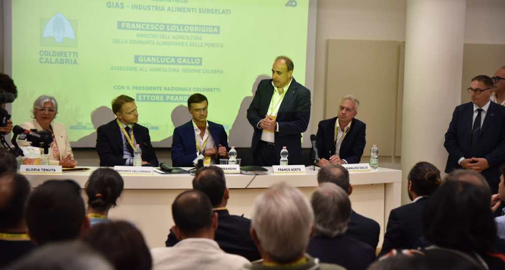 Vertice Coldiretti a Mongrassano: l’agricoltura calabrese incontra il ministro Lollobrigida e il presidente Prandini