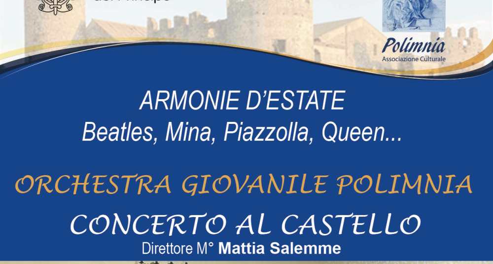 Dai Beatles ai Queen, passando per Mina e Piazzolla: l’Orchestra Giovanile Polimnia incanta il Castello del Principe
