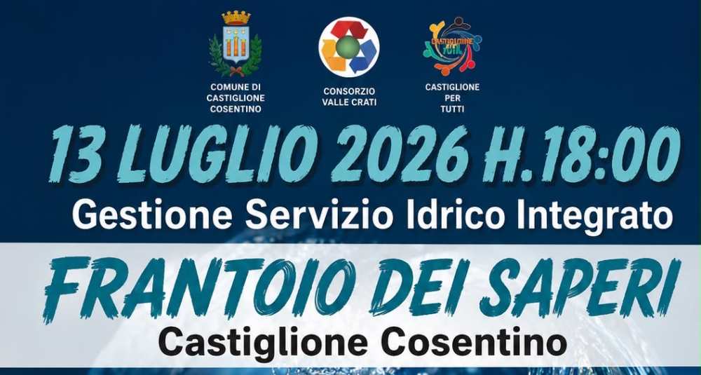 Emergenza acqua in Calabria, a Castiglione Cosentino il dibattito sulle reti che perdono oltre la metà della risorsa idrica