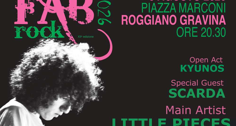Roggiano Gravina, torna il FabRock: dodicesima edizione tra musica e solidarietà