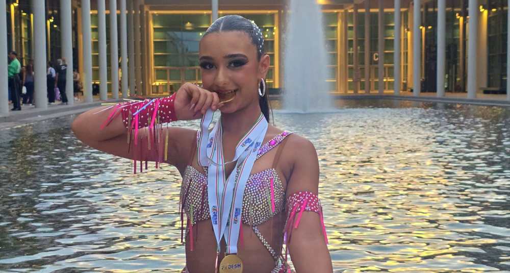 Danza sportiva FIDESM, Roggiano Gravina sul tetto d’Italia: la dodicenne Gaia Zampilli conquista tre ori a Rimini