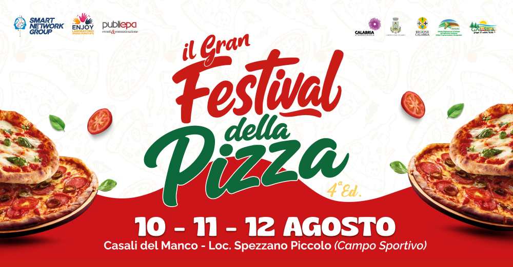 Casali del Manco, tre serate con il Gran Festival della Pizza 2026