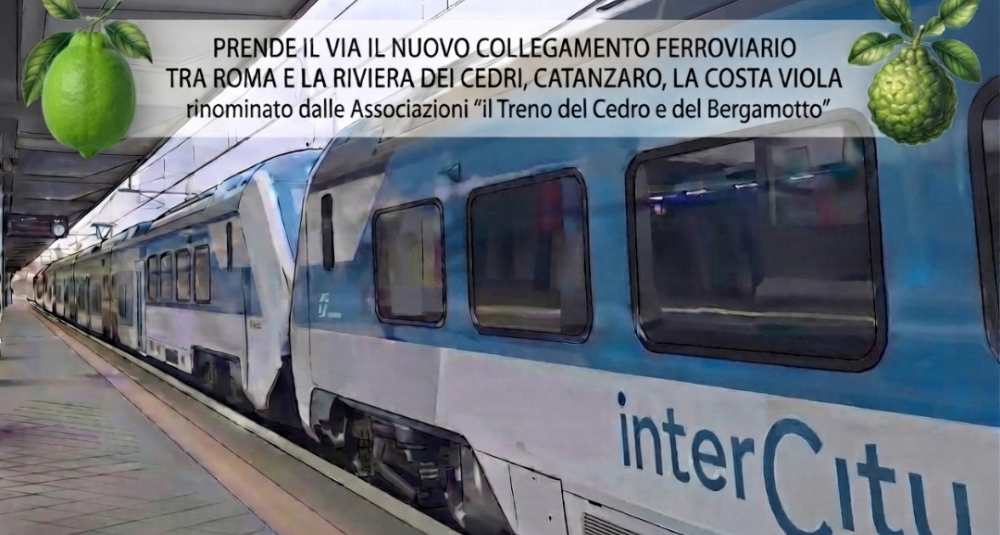 Al via il collegamento ferroviario per Roma via jonica ribattezzato “il Treno del Cedro e del Bergamotto”