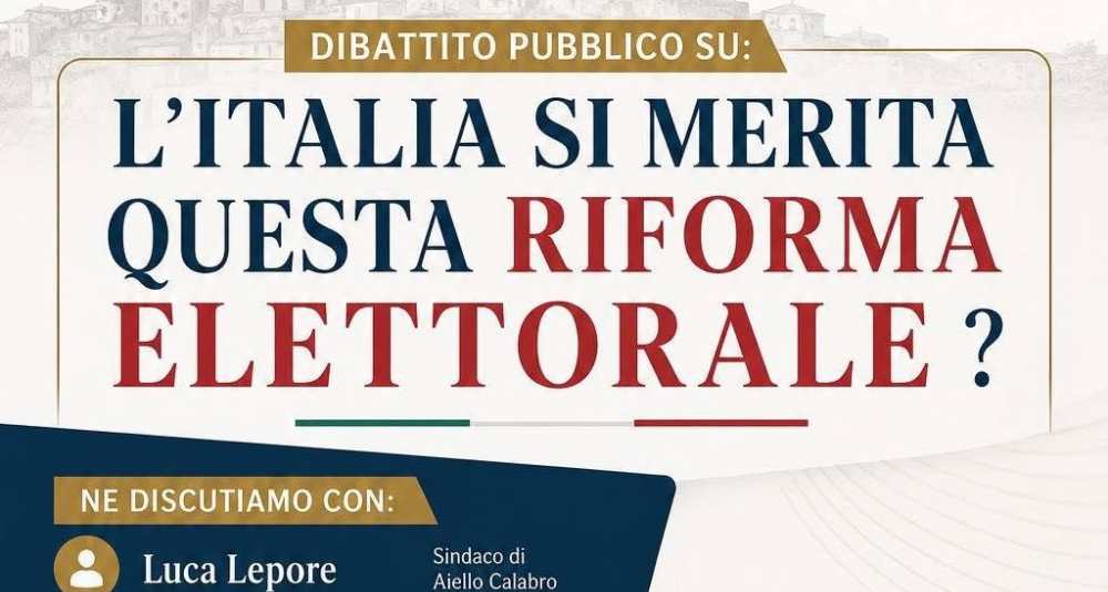 “L’Italia si merita questa riforma elettorale?”: ad Aiello Calabro studiosi e amministratori a confronto