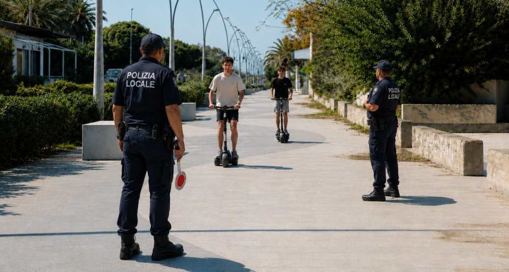 Corigliano-Rossano, monopattini banditi dai marciapiedi del litorale: il sindaco Stasi firma la stretta estiva