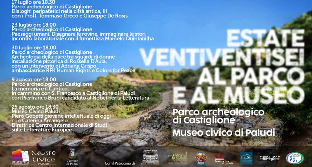 Il Parco Archeologico di Castiglione di Paludi riapre i dibattiti storici: al via il reading itinerante con Tommaso Greco