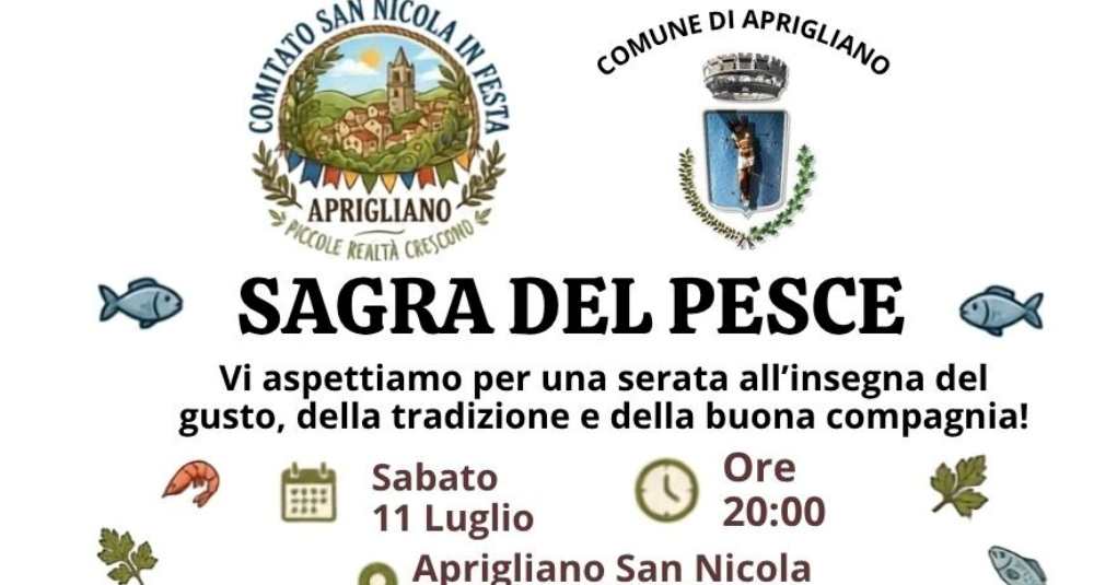 Nasce la “Sagra del Pesce”: il Comitato San Nicola in Festa invita la cittadinanza a partecipare