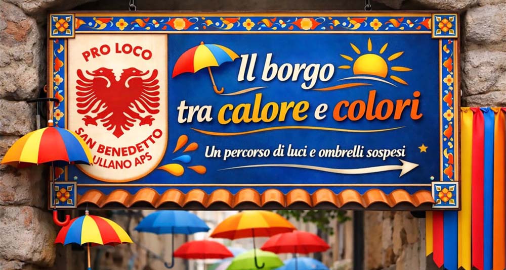 San Benedetto Ullano, due vicoli diventano scenografie sospese e il borgo si accende di calore e colori