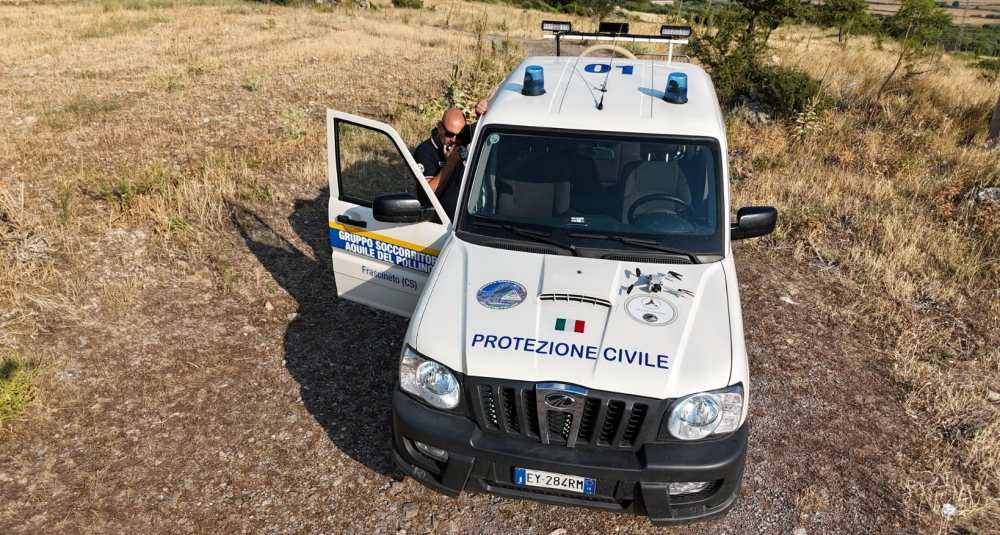 Frascineto mette in campo i droni contro gli incendi: svolta tecnologica per i Soccorritori Aquile del Pollino
