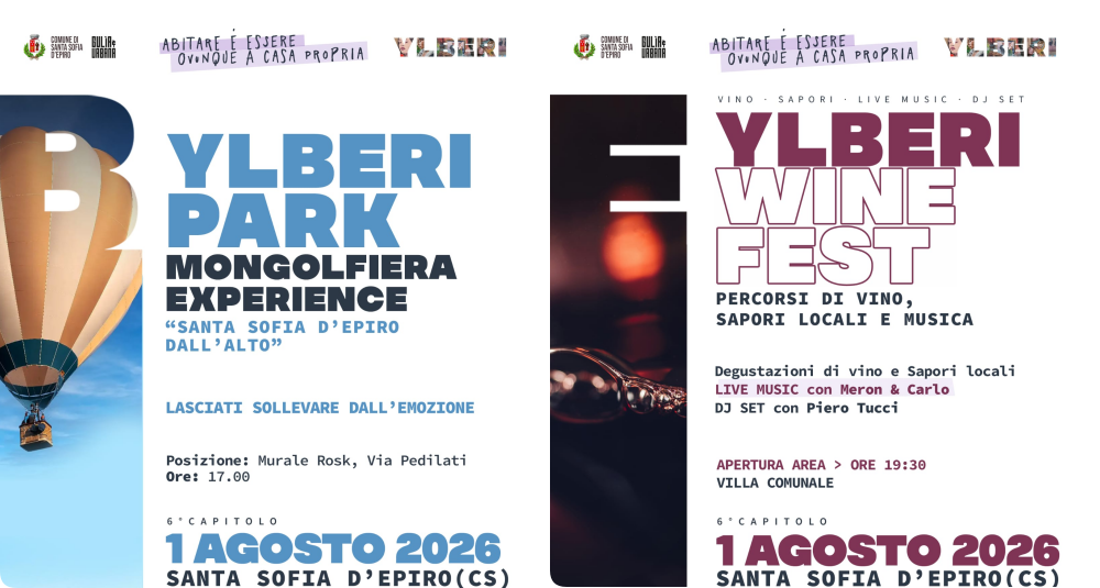 Santa Sofia d’Epiro, sabato il gran finale di Ylberi tra arte pubblica, voli in mongolfiera e Wine Fest