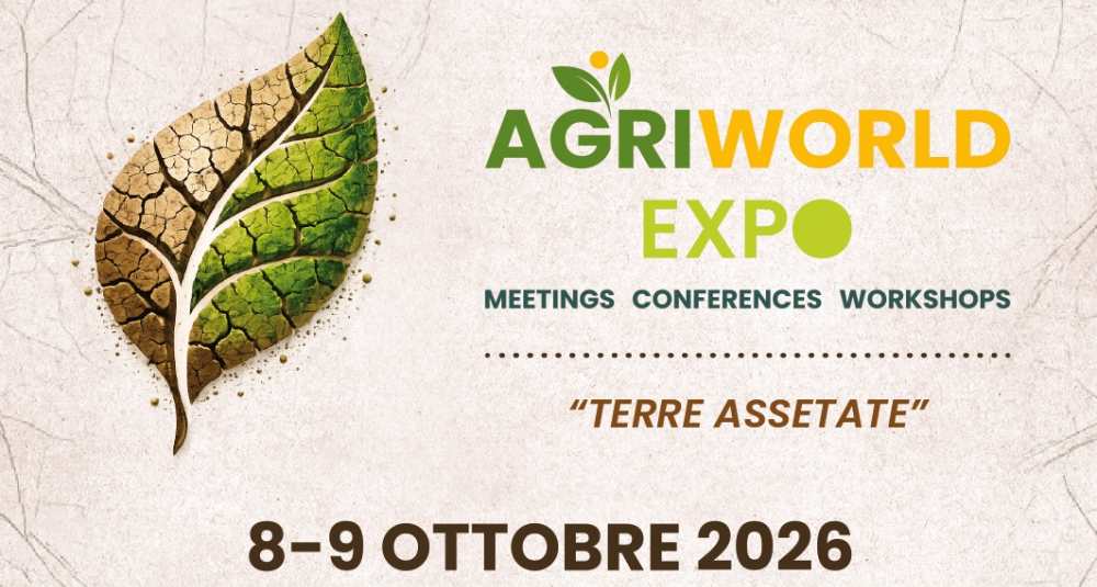 L’Unical ospita AGRIWORLD EXPO 2026: l’8 e 9 ottobre a Rende il vertice su agricoltura e siccità