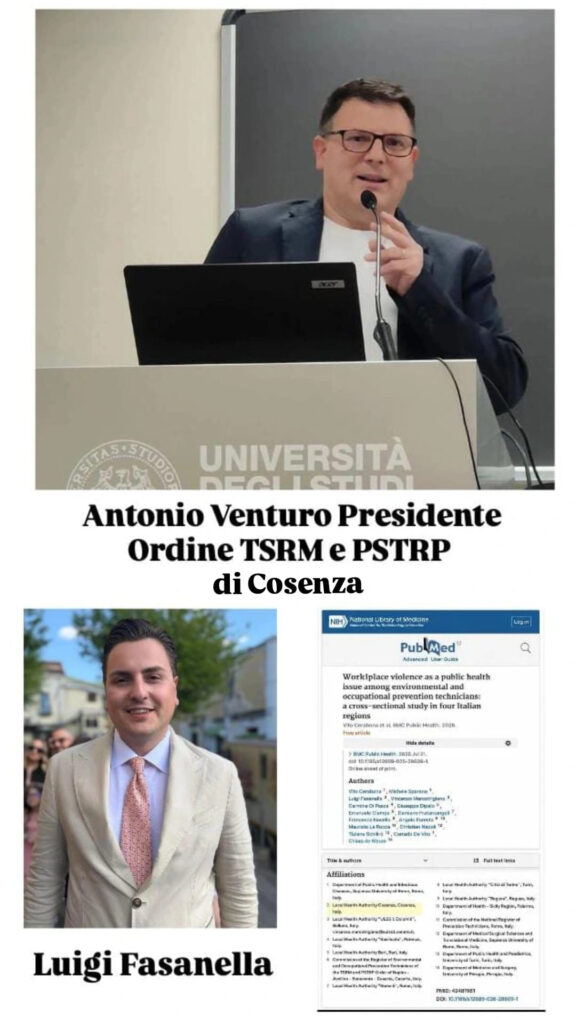 Antonio Venturo e Luigi Fasanella e la pubblicazione su BMC Public Health