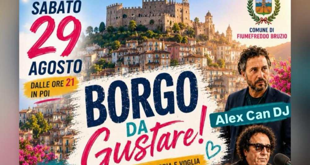 Fiumefreddo Bruzio si accende con “Borgo da Gustare”: sapori autentici, musica e tradizione