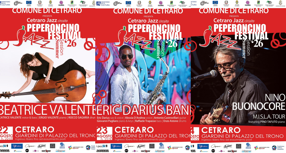 Cetraro Jazz Festival 2026: tre serate d’autore nel cuore di Palazzo Del Trono