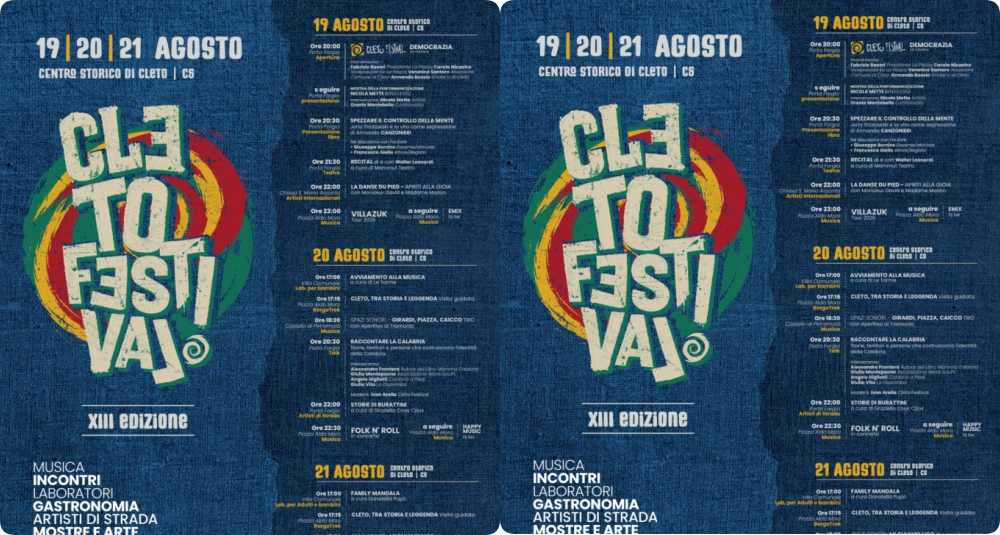 Cleto si riaccende per la tredicesima edizione del Festival: tre giorni tra arte, musica e memoria