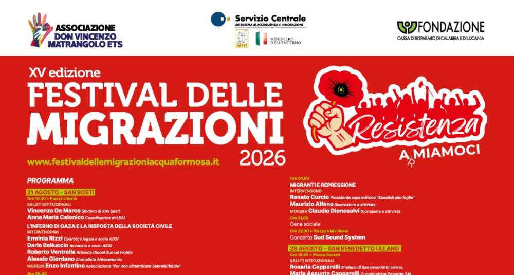 Presentata a Rota Greca la XV edizione del Festival delle Migrazioni di Acquaformosa