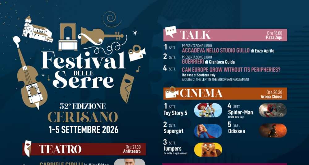 Cerisano riaccende la sua magia con la trentaduesima edizione del celebre Festival delle Serre