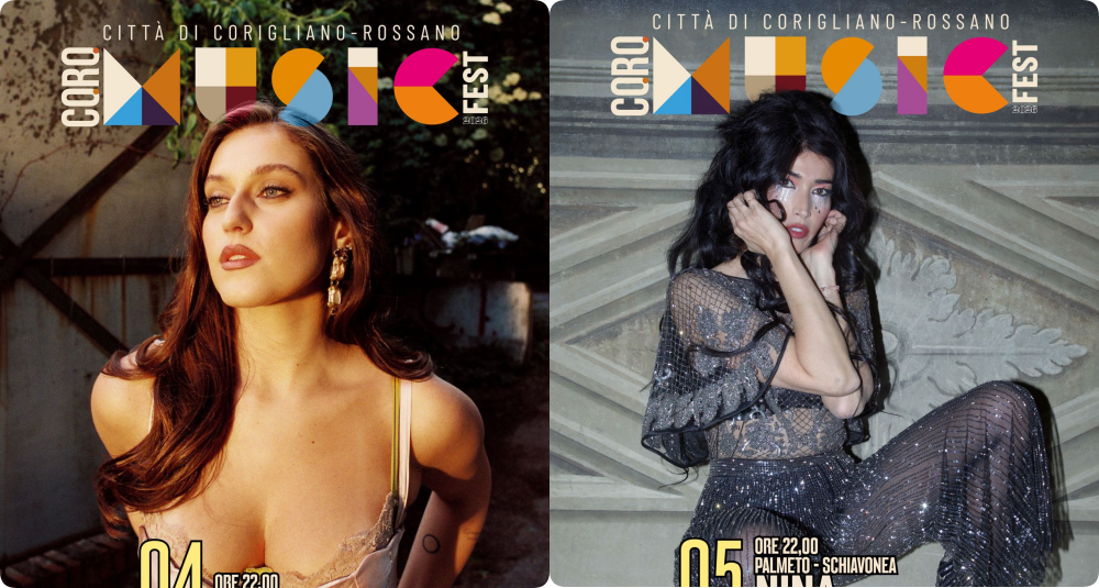 Corigliano-Rossano, al via il Co.Ro. Summer Fest 2026: stasera il concerto di Gaia e domani Nina Zilli al Palmeto