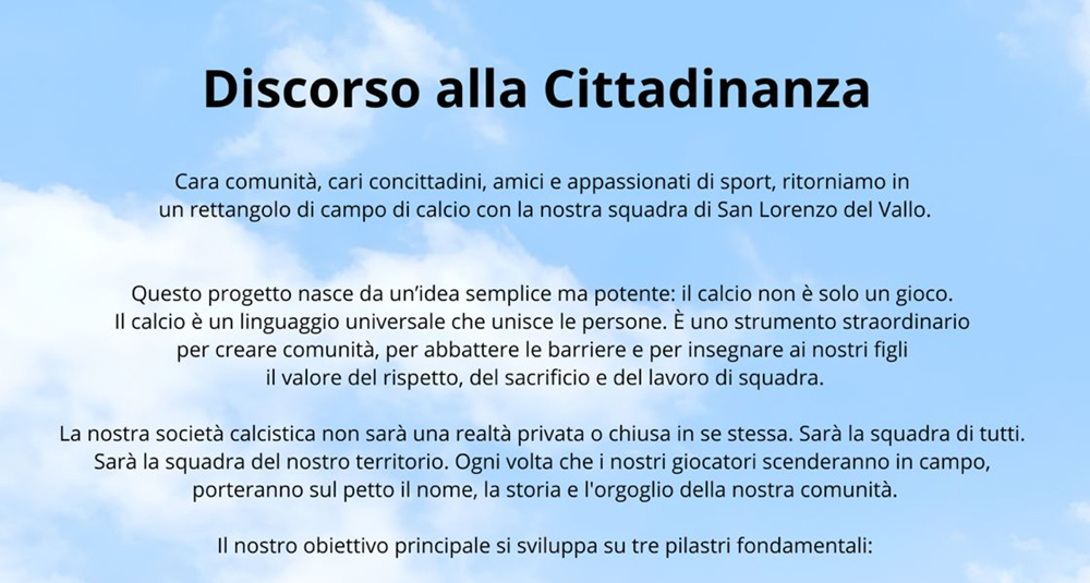 Il calcio riparte dai cittadin San Lorenzo del Vallo e Fedula