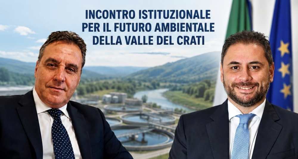 Valle del Crati, depurazione e ambiente: incontro tra Granata e l’assessore Montuoro