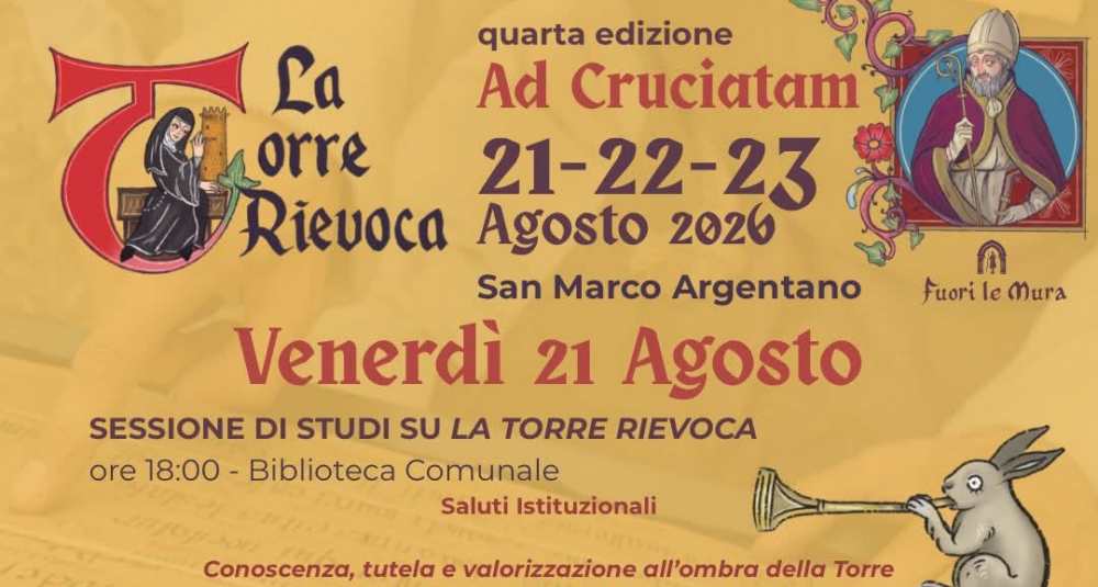 Torna a San Marco Argentano “La Torre Rievoca – Ad Cruciatam”: tre giorni tra storia, archeologia e rievocazione medievale