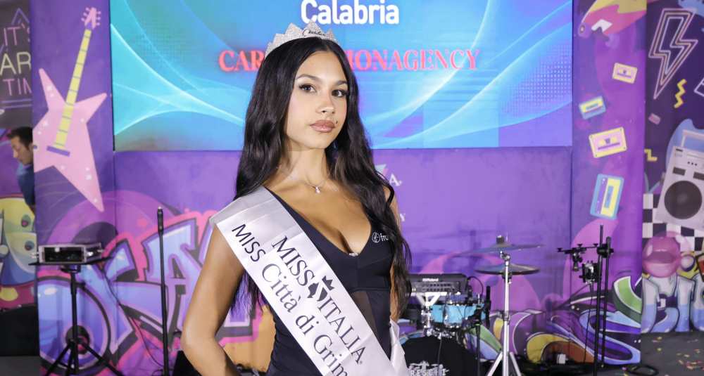 Miss Italia Calabria 2026: Swami Guzzo di Cosenza è Miss Città di Grimaldi