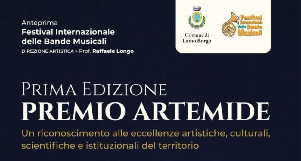 Laino Borgo, al via il 14 agosto il 1° Premio Artemide in piazza della Repubblica