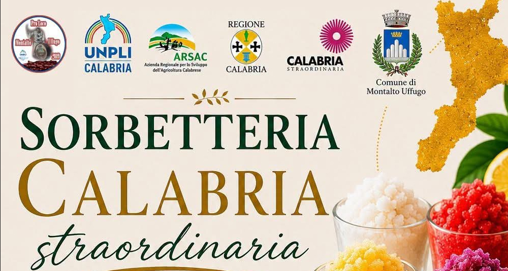 Sorbetteria Calabria Straordinaria a Montalto Uffugo il 21 agosto 2026
