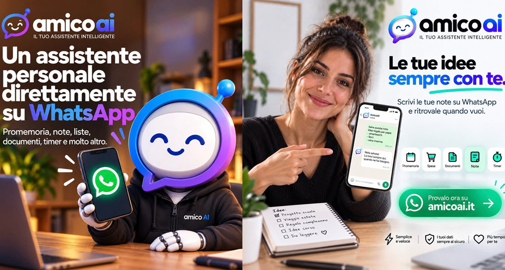 Da Rende a WhatsApp: AmicoAI, l'assistente con l'AI firmato da una startup calabrese