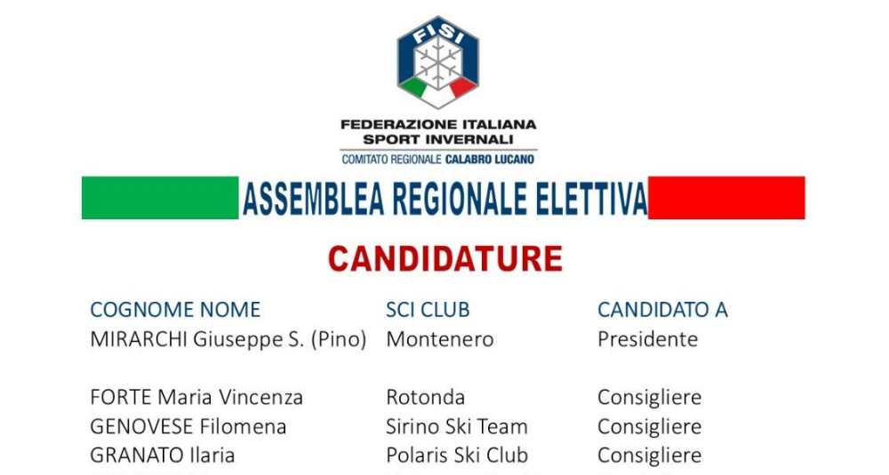 FISI Calabro Lucano, domenica 6 settembre l’assemblea elettiva a Cosenza per il quadriennio 2026/2030