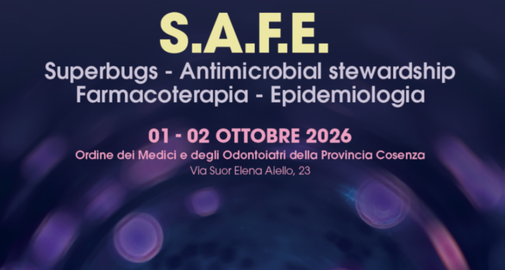 Cosenza capitale della lotta ai superbatteri: al via il congresso S.A.F.E. all’Ordine dei Medici