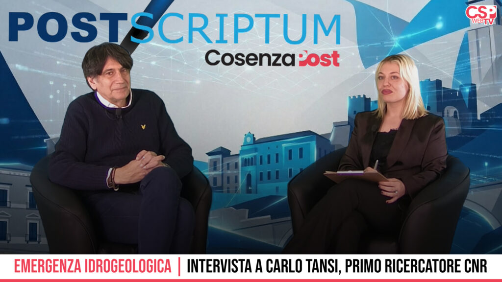 «Calabria fragile tra dissesto e incuria»: a Post Scriptum l'analisi senza filtri di Carlo Tansi