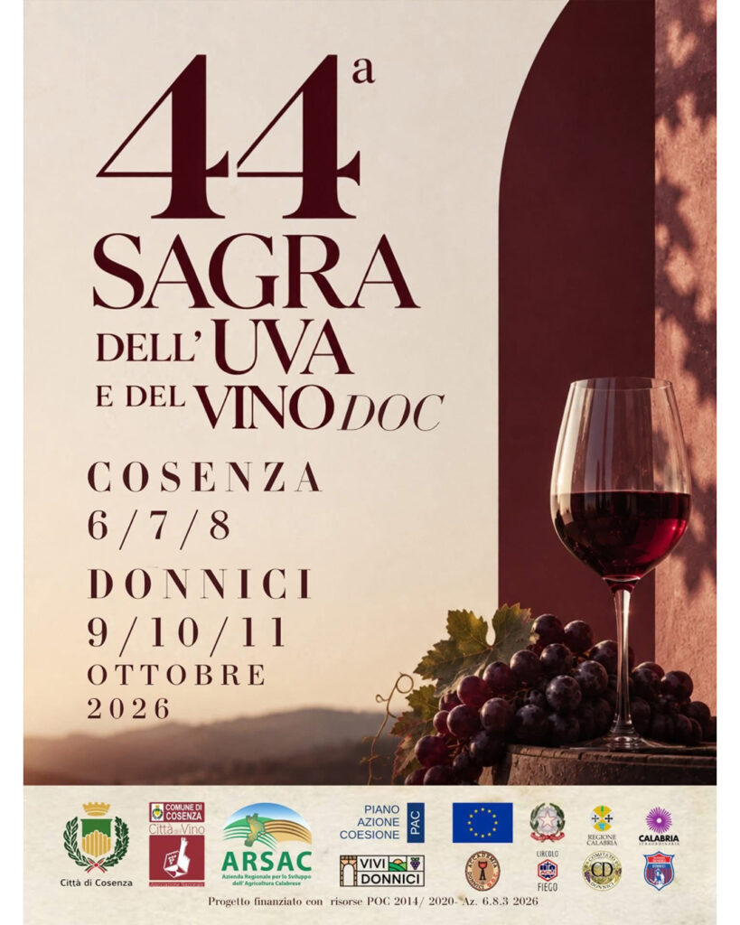 Cosenza, Sagra dell'uva e del vino: al via la 44ma edizione