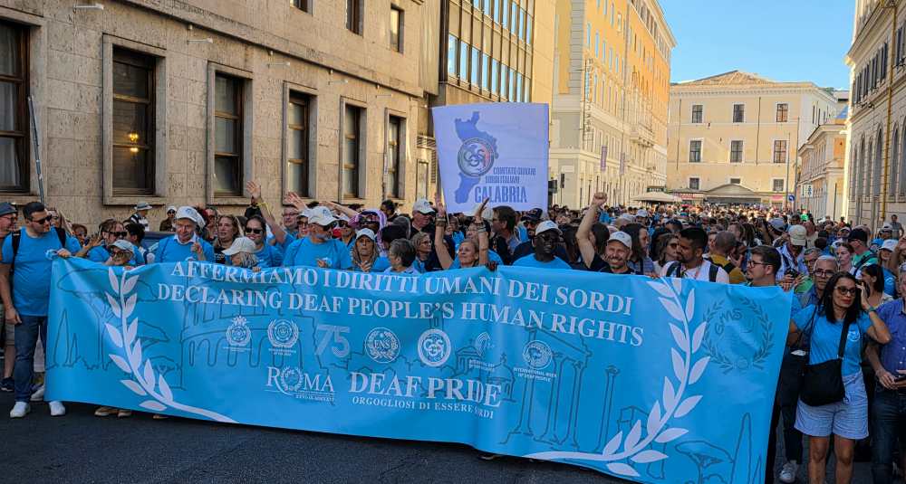 L’ENS Calabria protagonista a Roma per i 75 anni della Federazione Mondiale dei Sordi