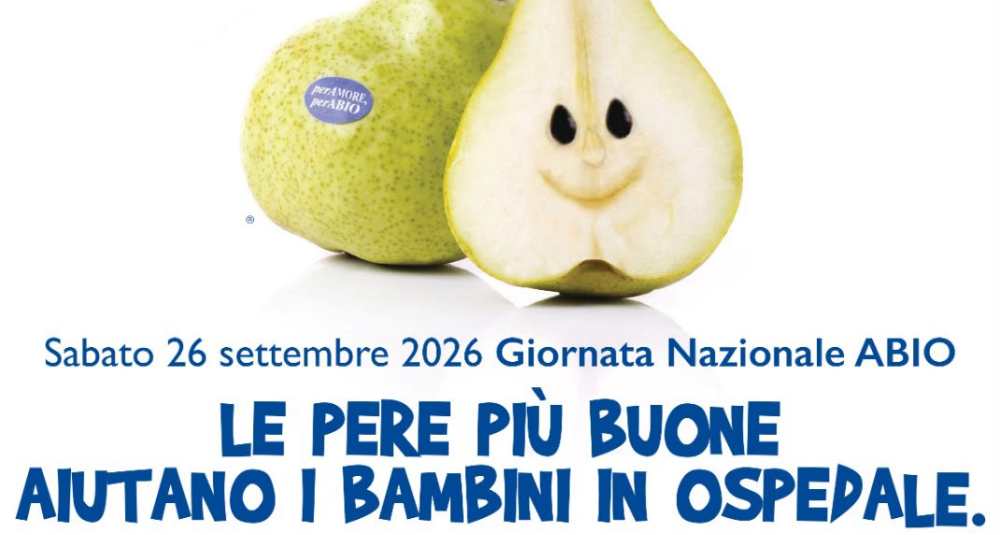 Cosenza, il 26 settembre torna la Giornata Nazionale ABIO: un cestino di pere per i bambini in ospedale