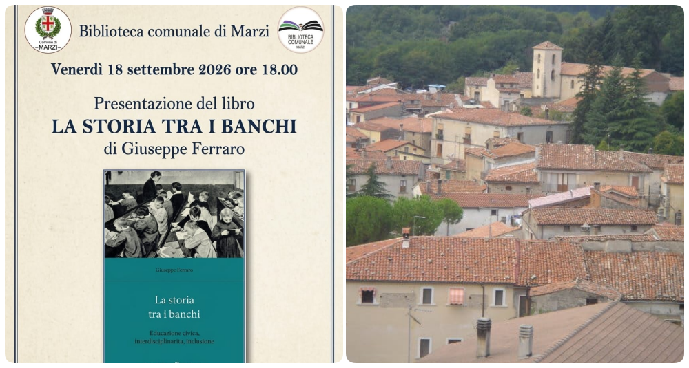 A Marzi la storia entra in Biblioteca: Giuseppe Ferraro presenta “La storia tra i banchi”