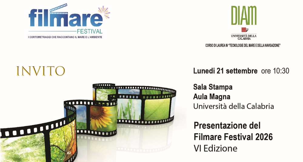 Filmare Festival 2026, Enzo De Carlo presenta la sesta edizione all’Università della Calabria