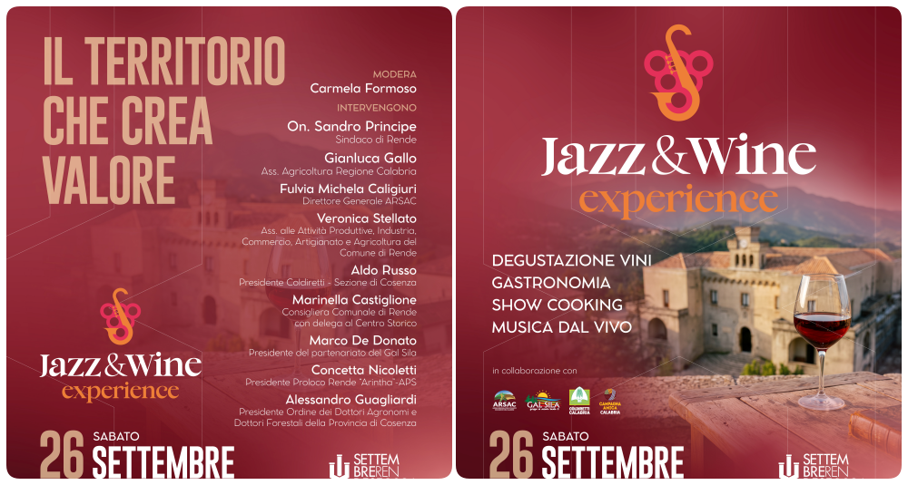Settembre Rendese, al via la “Jazz & Wine Experience” nel Castello Normanno Svevo