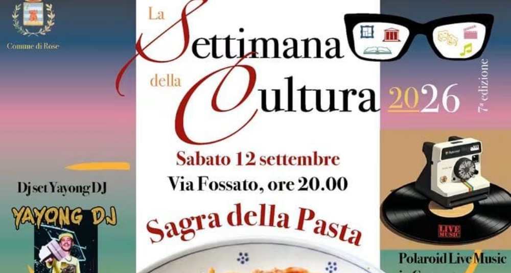 Al via a Rose la Sagra della Pasta di Via Fossato: stand aperti nel centro storico