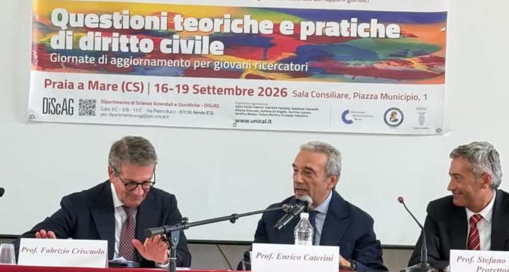 Praia a Mare, il diritto civile guarda al futuro: oltre cento giovani giuristi a confronto su AI e Costituzione