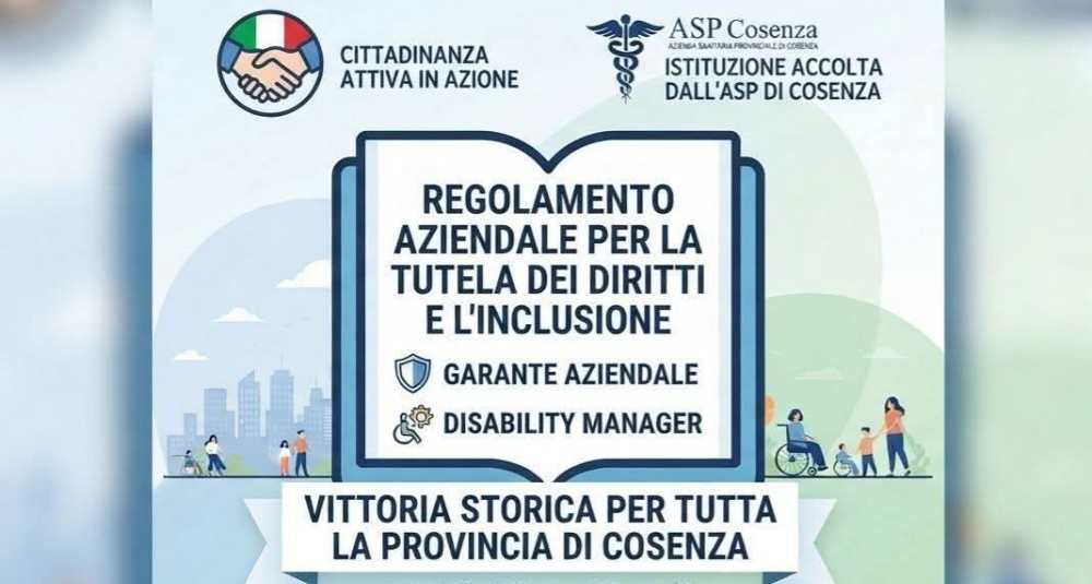 Disabilità e inclusione, l’Asp di Cosenza istituisce il Garante aziendale e il Disability Manager