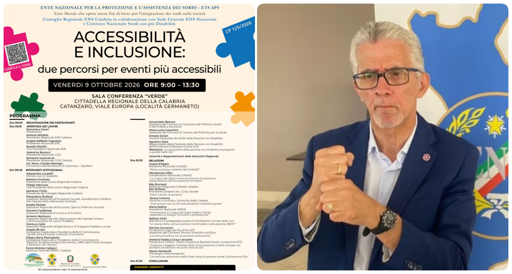 Catanzaro ospita il forum sull’inclusione: alla Cittadella il convegno nazionale dell’ENS