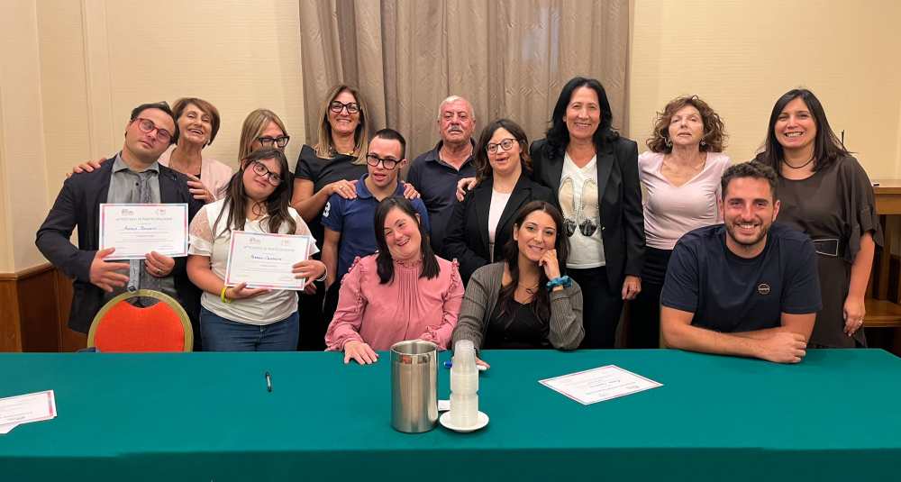 Cosenza, si conclude il progetto “I Cinque Sensi”: attestati a 10 giovani con Sindrome di Down