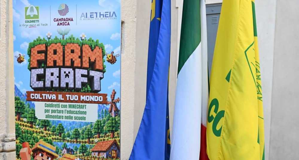 L’educazione alimentare di Coldiretti sbarca nelle scuole calabresi con il videogioco Minecraft