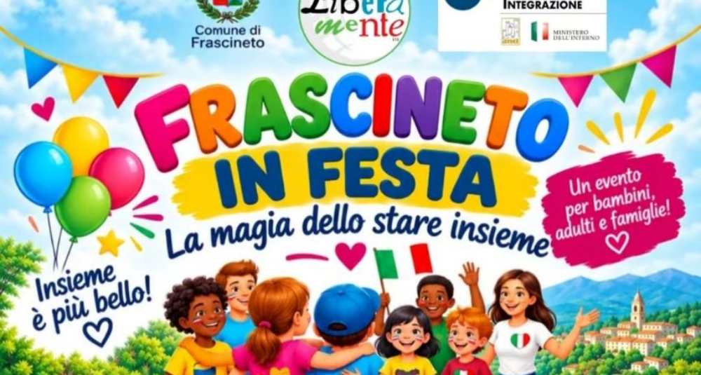 Frascineto in Festa: il 30 ottobre in Piazza De Gasperi a Eianina l’evento per le famiglie
