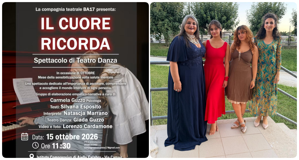Il teatro che cura il territorio: ad Aiello Calabro la Compagnia BA17 parla di salute mentale