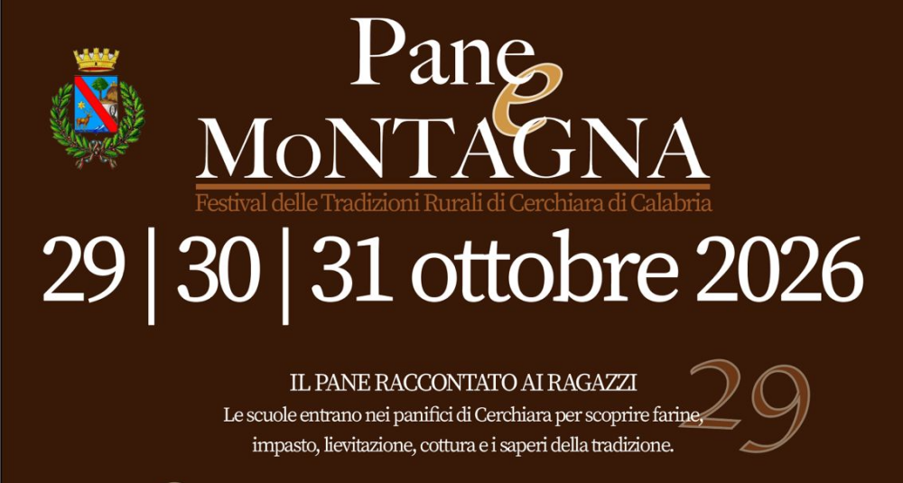 Cerchiara di Calabria lancia il festival “Pane e montagna”: tre giorni di tradizioni e gusto nel borgo